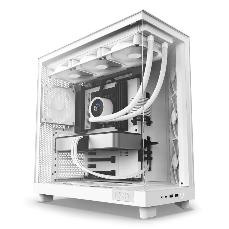 NZXT skříň H6 Flow dvoukomorová / MidT / 3x120mm fan / 2xUSB 3.2…