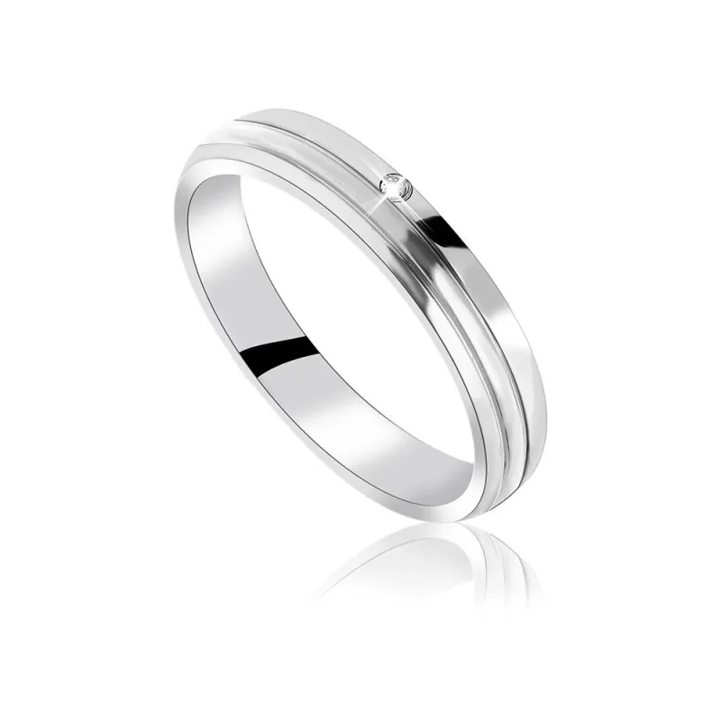 MPM Snubní ocelový prsten z chirurgické oceli Wedding ring 70129 A - size 49