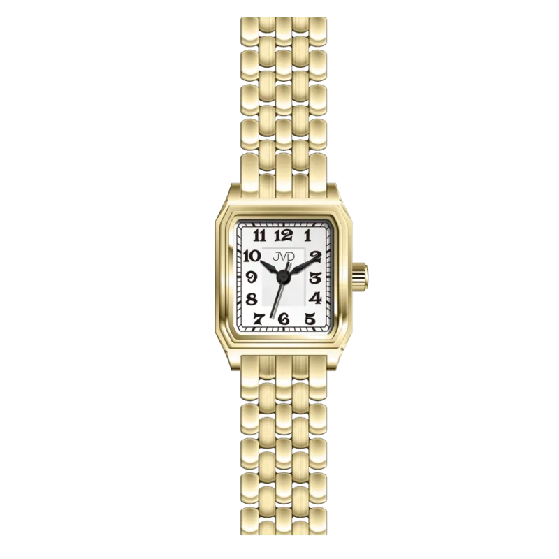 JVD Dámské zlacené ocelové přehledné hodinky JVD J4203.2