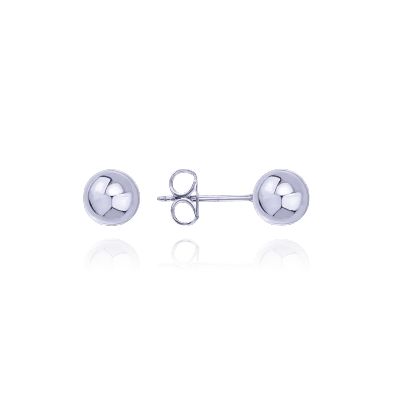 MINET Decentní zlaté náušnice z bílého zlata kuličky Au 585/1000 1,00g JMG0048WSE11