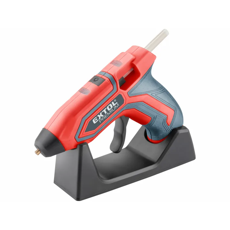 Pištoľ lepiaca tavná aku 3,7V/1,5Ah Li-ion, ⌀7,2mm, EXTOL PREMIUM