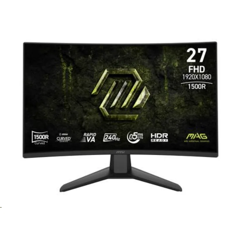 MSI MAG/ 274CF X24/ 27"/ VA/ FHD/ 240Hz/ 0, 5ms/ Čierna/ 3R MAG 274CF X24