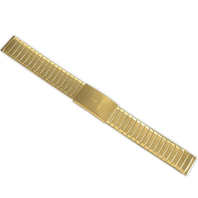 LAVVU Pružný ocelový řemínek se zkracovací sponou - 18 LS2AG18