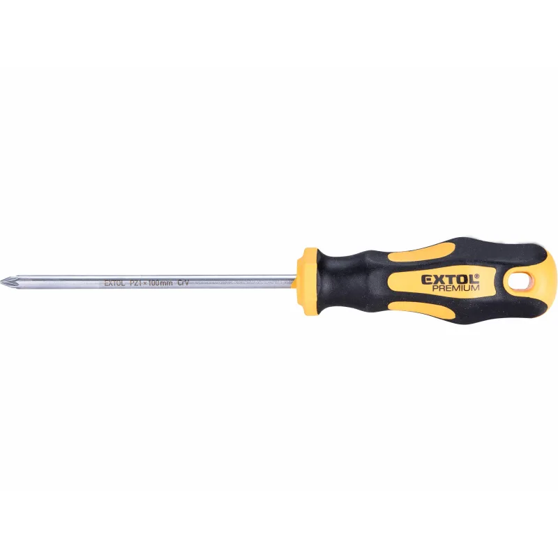 Skrutkovač krížový PH, magnetický, PZ1 x 100mm, CrV, EXTOL PREMIUM