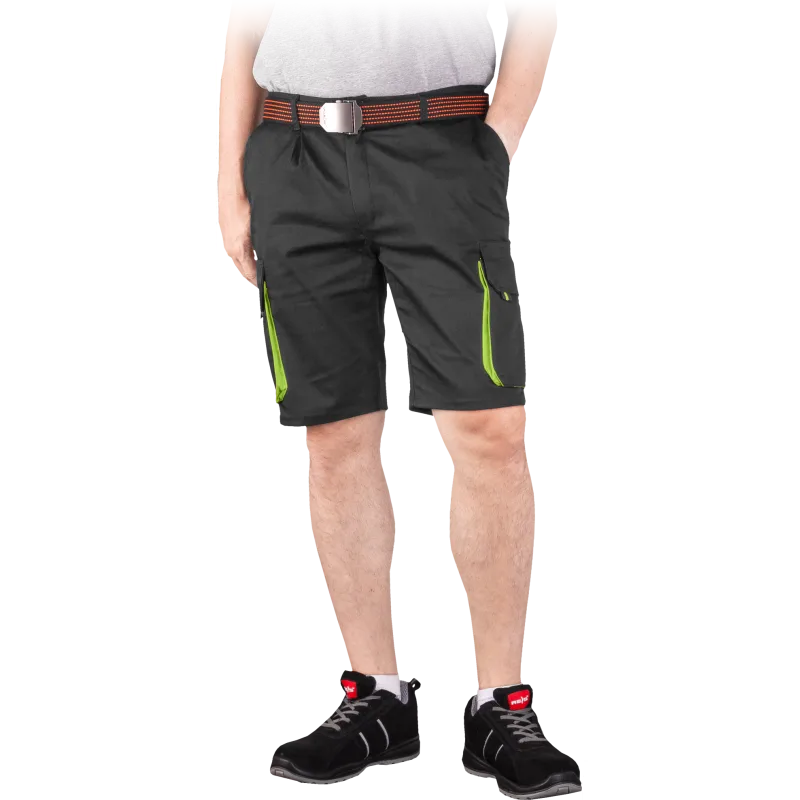 Reis LAND BY pánske kraťasy Black/Yellow S-3XL