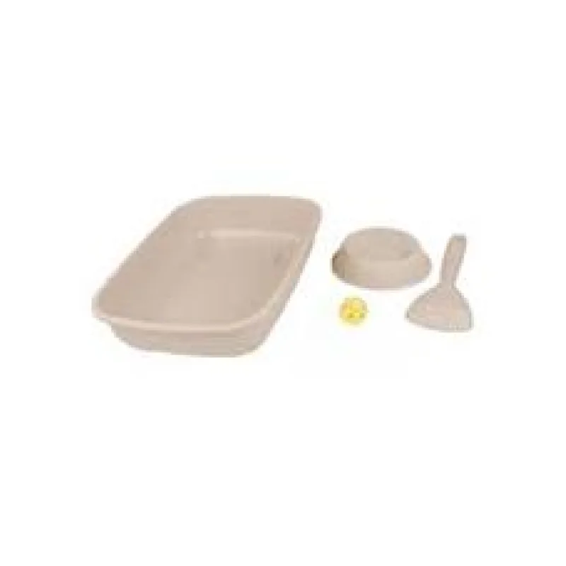 Sada WC s doplňky, béžová 1 sada