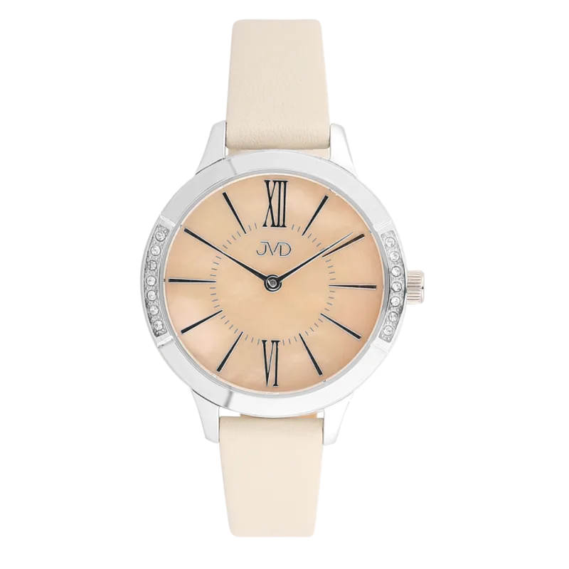 JVD Dámské šperkové ocelové náramkové hodinky JVD J4199.2 se zirkony