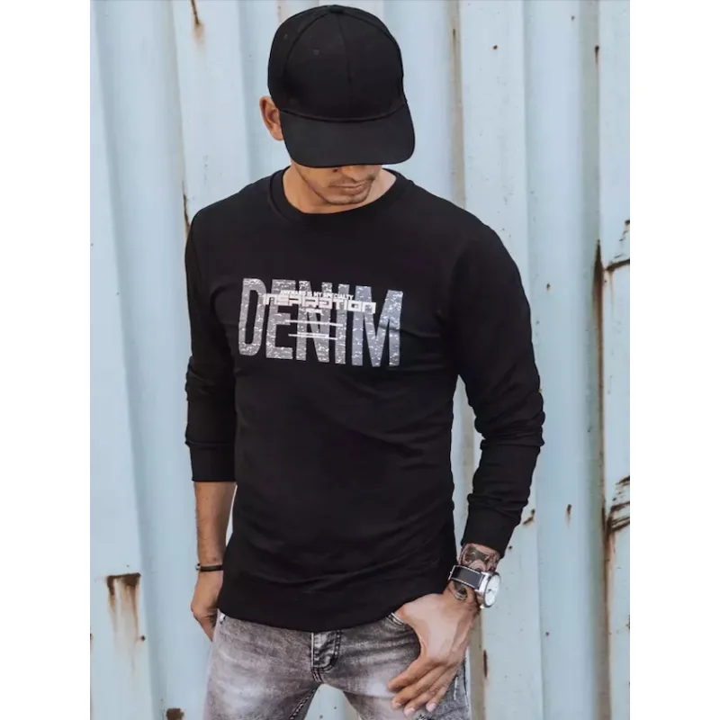 Dstreet pánska mikina BX5359 čierna XL