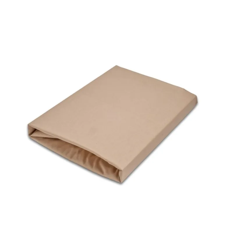 Napínacie saténové prestieradlo béžové 200x220 cm