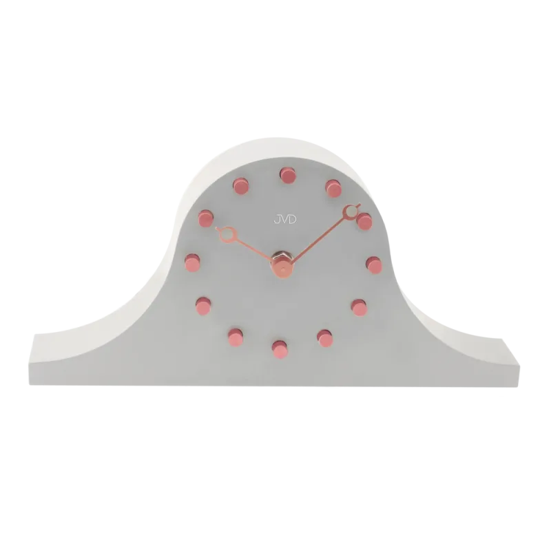 JVD Dřevěné stolní šedé napoleonky hodiny JVD HC202.3