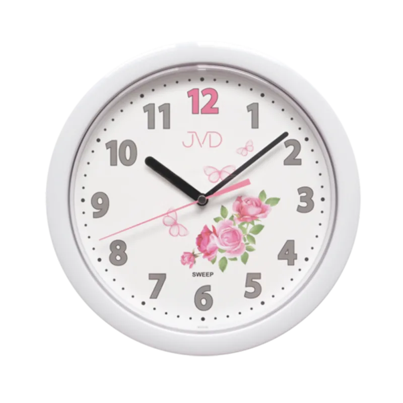 JVD Nástěnné bílé hodiny JVD HP612.D1
