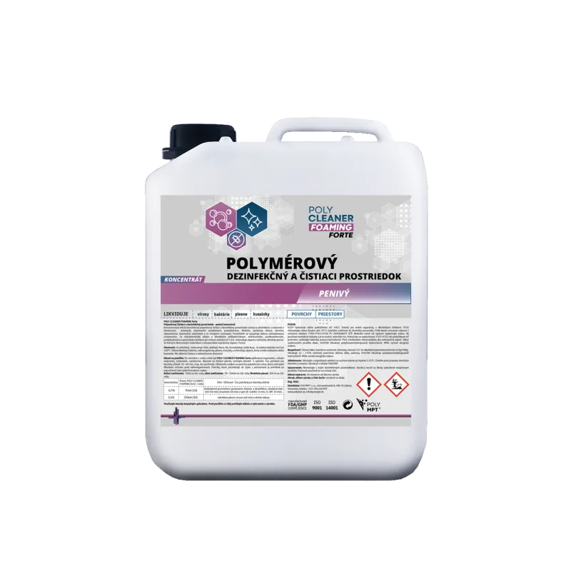 POLY CLEANER FOAMING forte – penivý dezinfekčný čistič na podlahy, POLYMPT