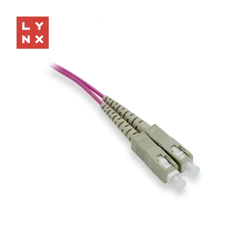 LYNX duplexní patch kabel MM, OM4, SC/ SC, 50/ 125µm, 15m LX-DPX-SC…