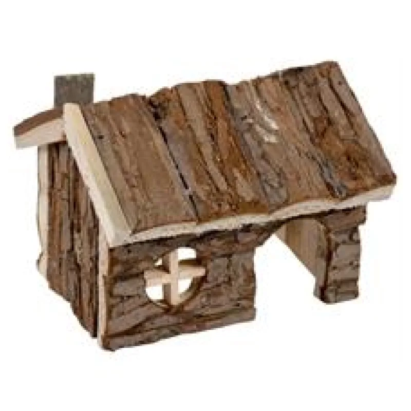 Domek dřevo přírodní srub Duvo+15x11x12cm 1 ks