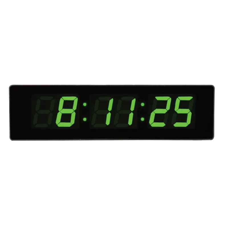 JVD Digitální černé hodiny s LED podsvícením zelené číslice JVD DH4813.2