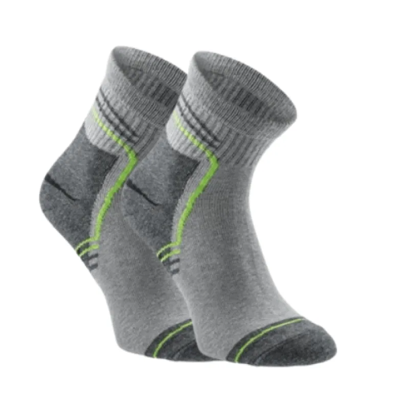 Högert SAAR športové ponožky 3 PACK sivá/zelená