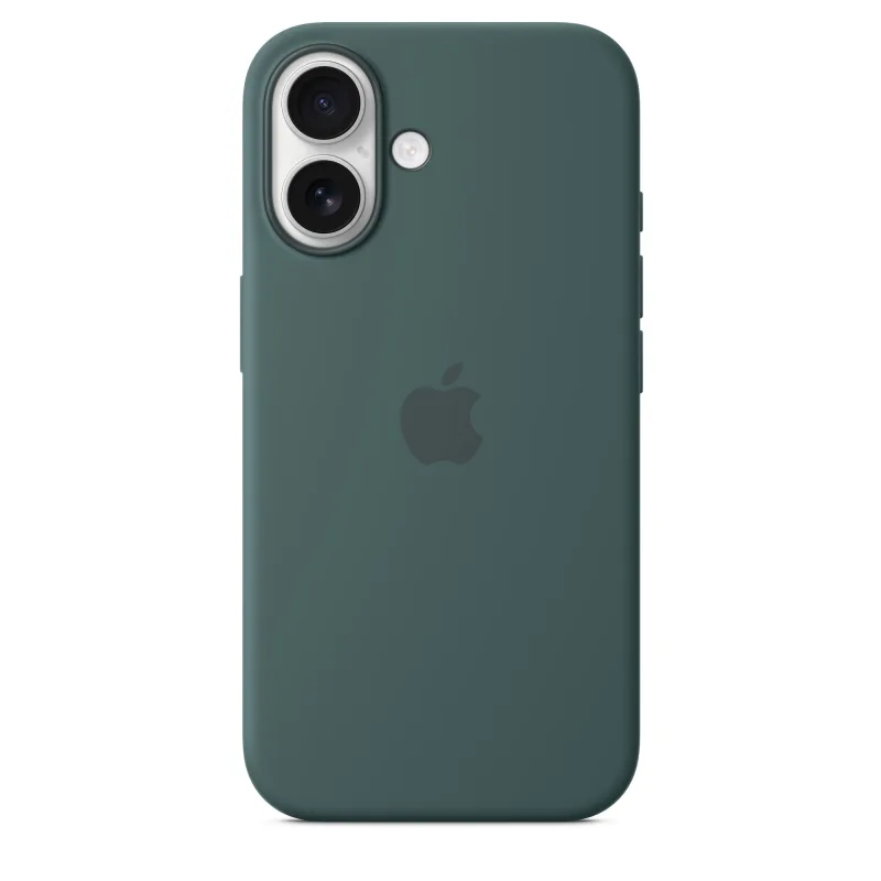 iPhone 16 Silicone Case with MS - Lake Green MYY83ZM/A