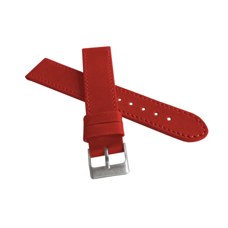 LAVVU Červený prošitý řemínek SPORT z luxusní kůže Top Grain - 20 LSAUR20 SKLAD