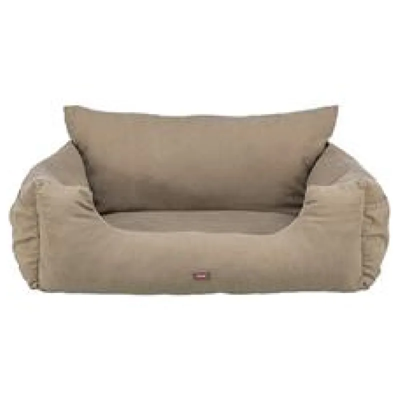 Sedačka / pelech do auta Double, 80 x 60 x 35 cm, šedobéžová 1 ks