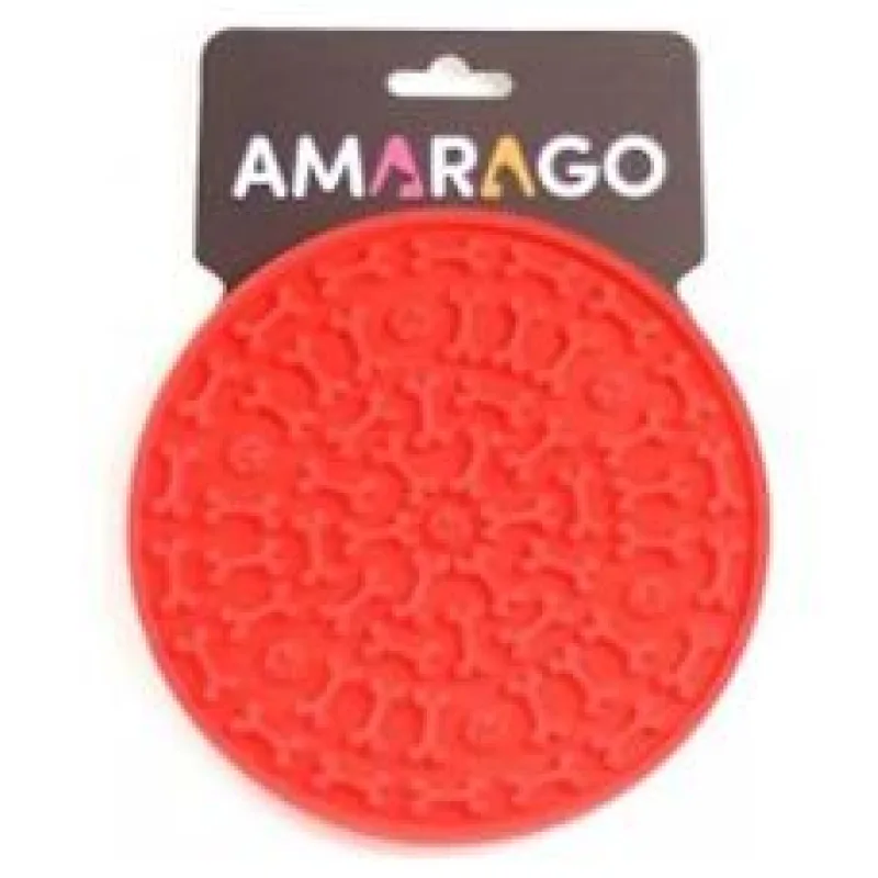 Amarago lízací podložka kruh červený 1 ks
