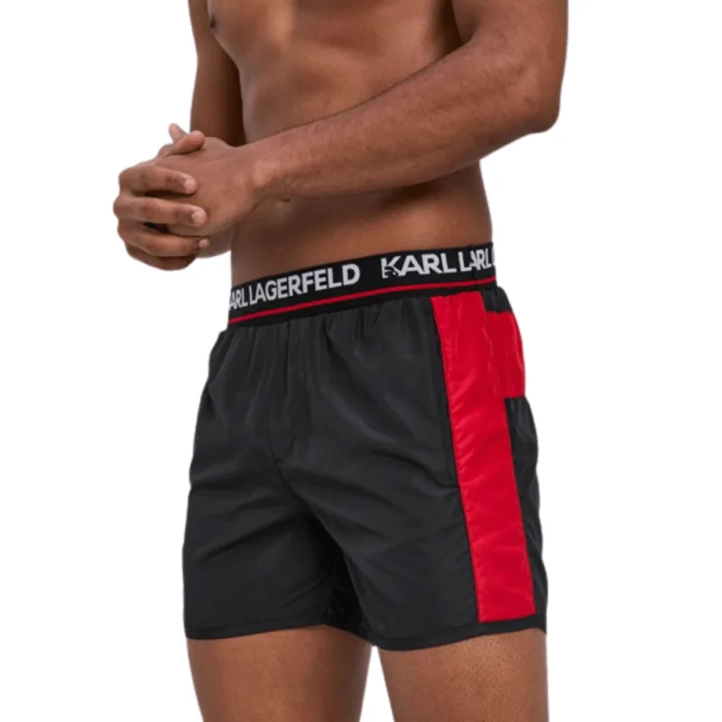 Karl Lagerfeld KL21MBS04 pánske šortky čierne