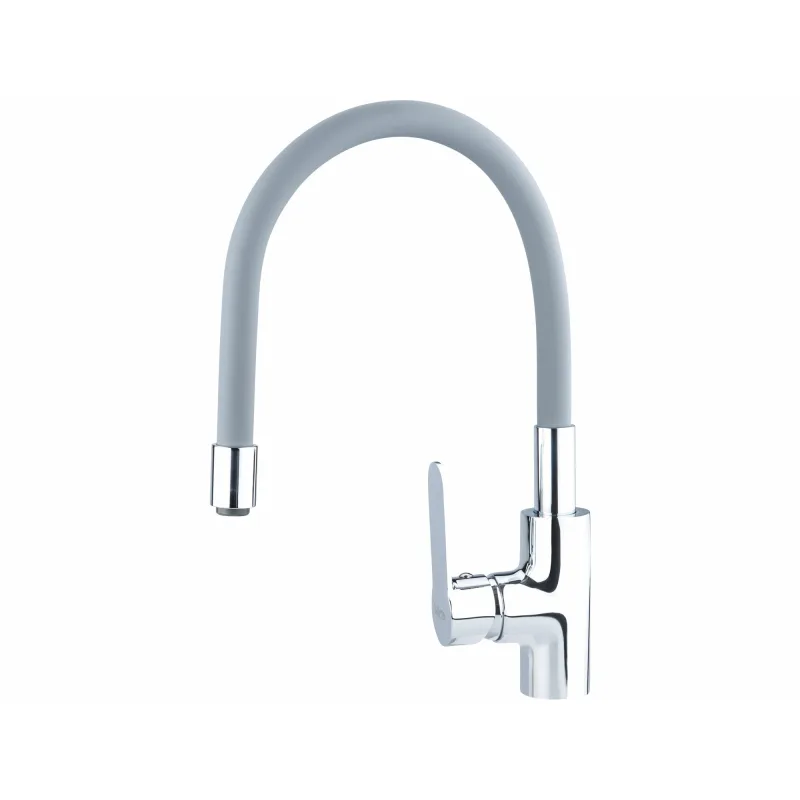 Batéria stojanková, flexibilné horné rameno šedé, 550mm, 35mm, lesklý chróm, BALLETTO