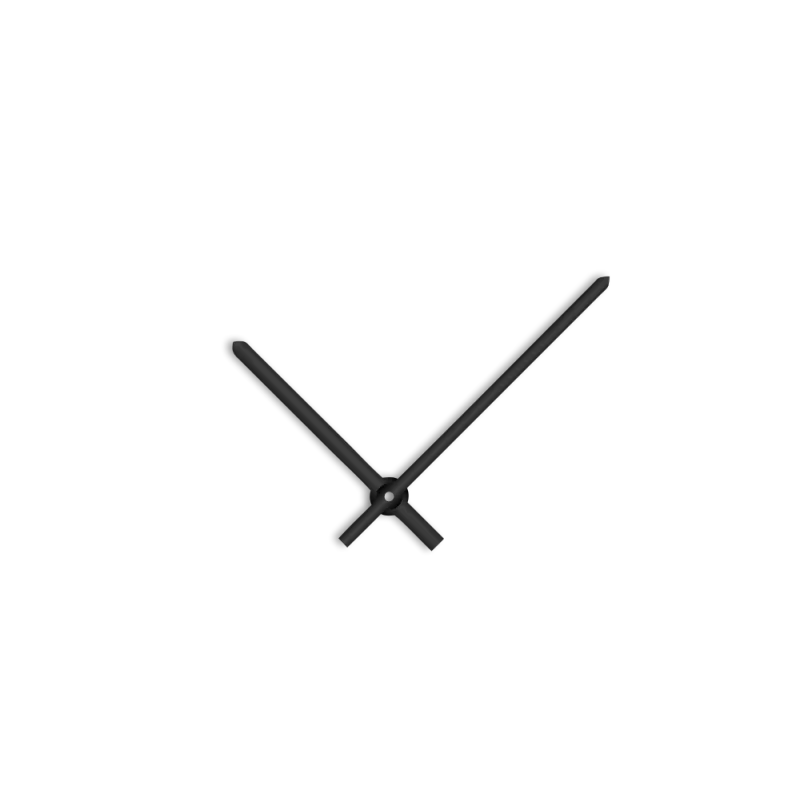 Černé rovné hliníkové ručičky na hodiny 120 mm | 85 mmAPH33AB