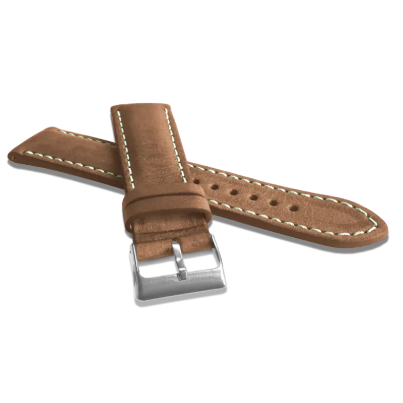 Přírodně barvený béžový řemínek LAVVU NATURE z kůže Top Grain - LSRUD24