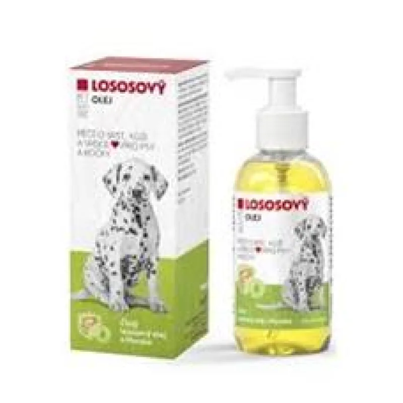 Péče o srst,kůži,srdce pro psy,kočky los.olej 250ml