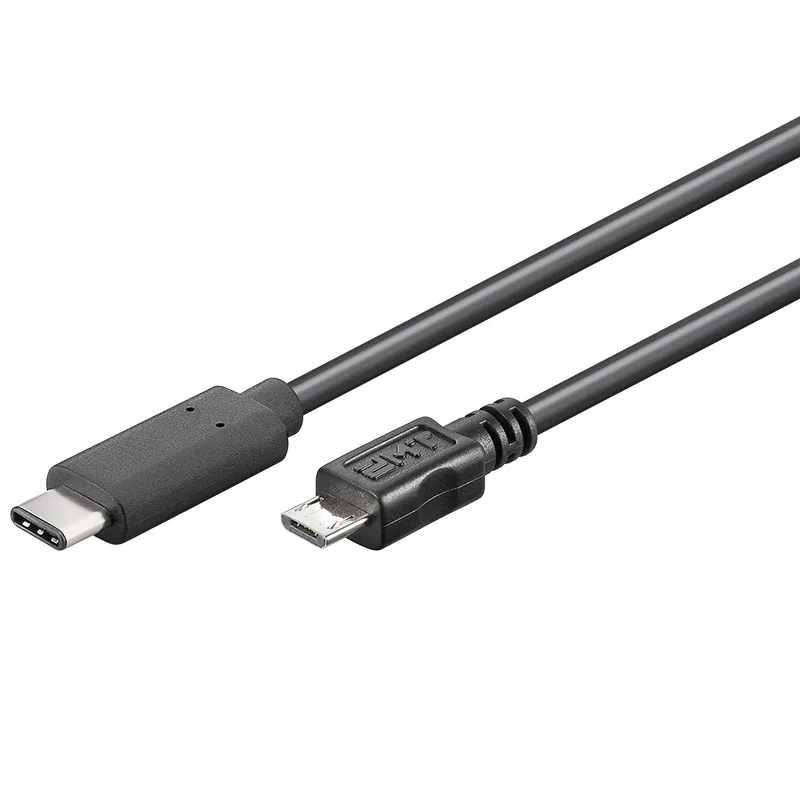 PremiumCord USB-C/ male - USB 2.0 Micro-B/ Male, čierny, 0, 6m ku31cb06bk