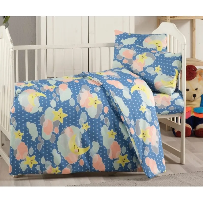 Bavlnené detské obliečky Obloha modrá 140x200/70x90 cm