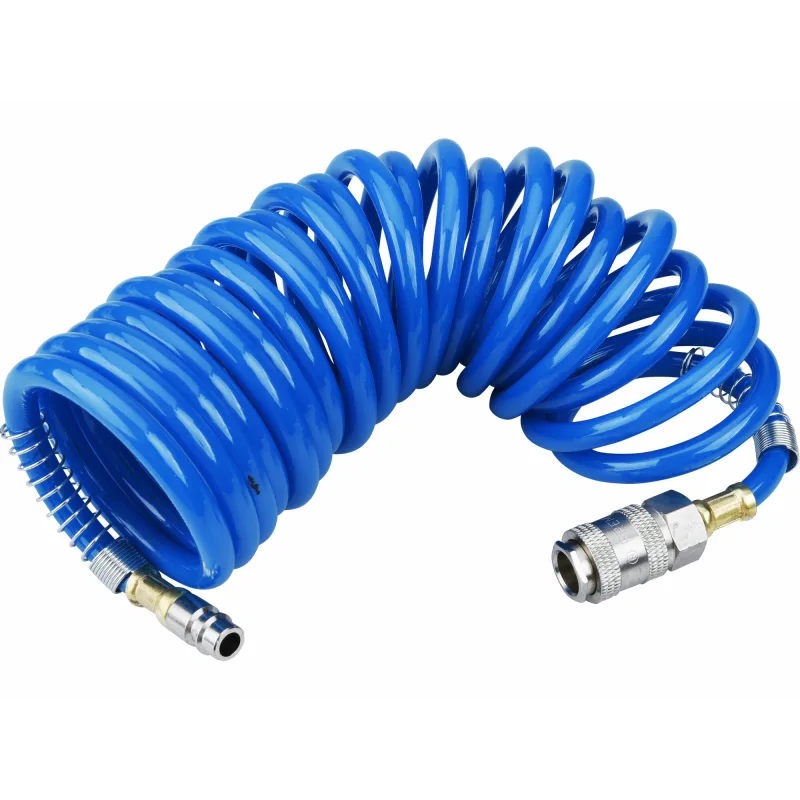 Hadica vzduchová špirálová, 1/4", vn.pr. 6mm, 5m, polyuretánová, EXTOL PREMIUM