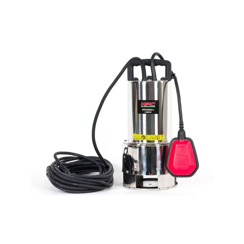 Ponorné kalové čerpadlo NAC SPE100INOX-L, 1000W 20000l/hod 9m