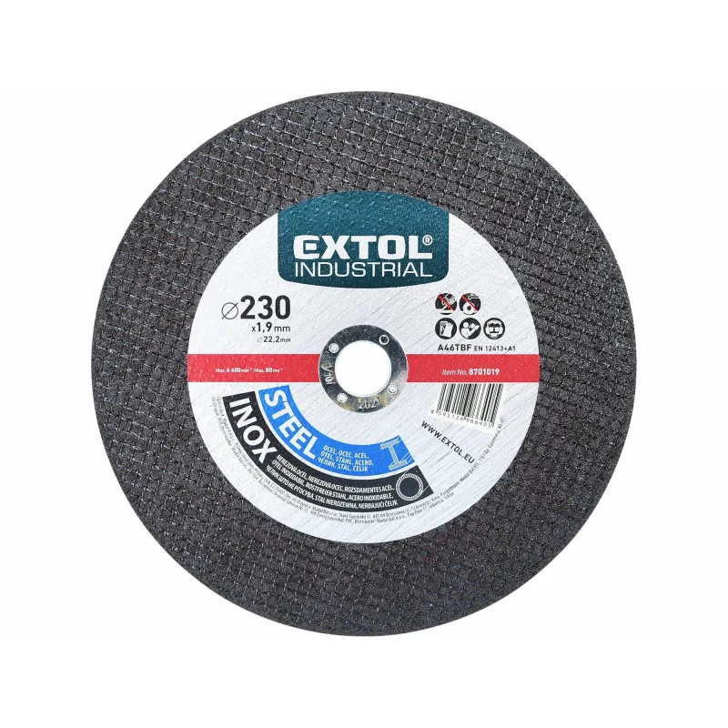 Kotúč rezný na oceľ a antikoro 230x1,9mm, EXTOL INDUSTRIAL