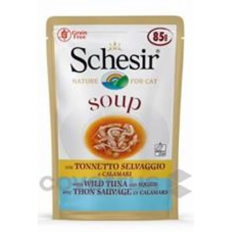 Schesir Cat kapsa Adult Soup tuňák/dýně 85 g