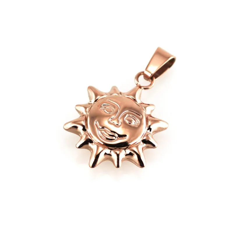 MPM Přívěsek z chirurgické oceli Pendant 7537 - Rose Gold - SUN