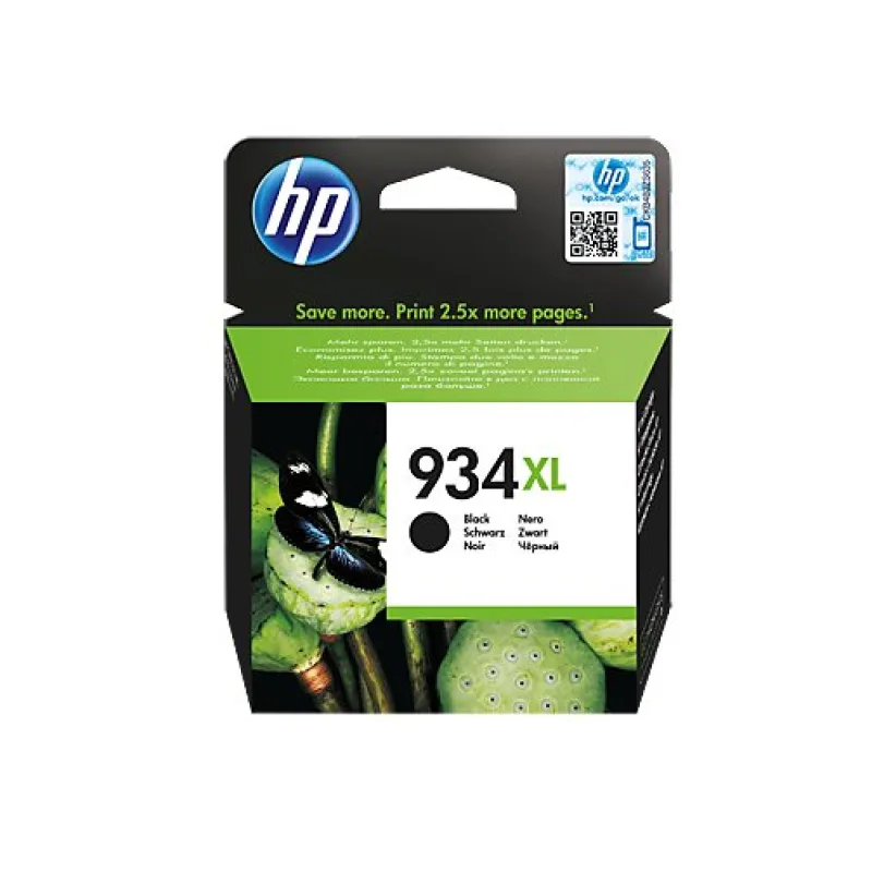 HP Čierna originálna atramentová kazeta s vysokou výťažnosťou HP 934XL…