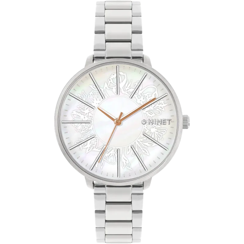 MINET Náramkové stříbrné dámské hodinky PRAGUE MWL5205
