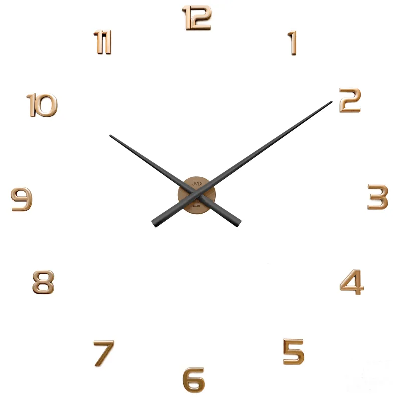 JVD Rosegold designové nástěnné nalepovací hodiny JVD HT465.3