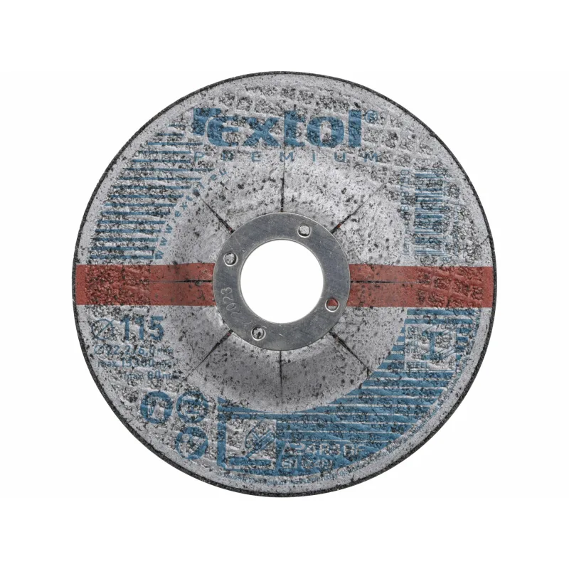 Kotúč brúsny na kov, 115x6,0mm, EXTOL PREMIUM