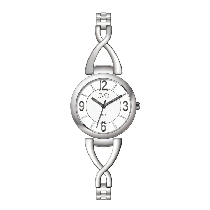 JVD Dámské stříbrné ocelové přehledné hodinky JVD J4204.2