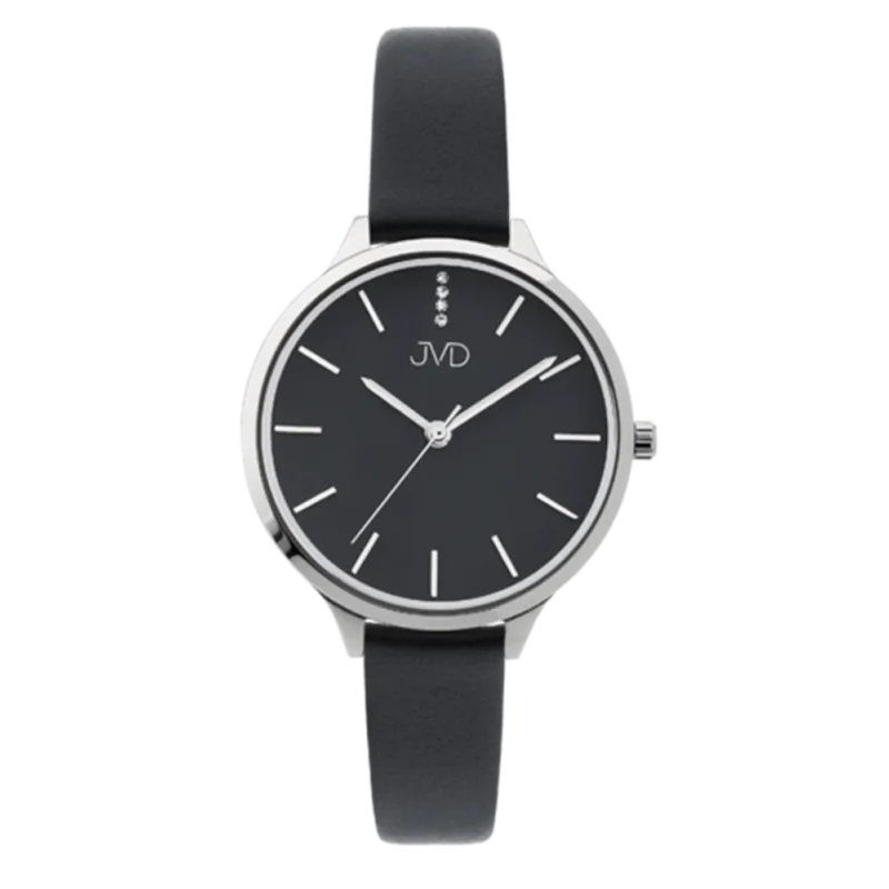 Dámské módní designové hodinky JVD JZ201.1 s řemínkem z pravé kůže