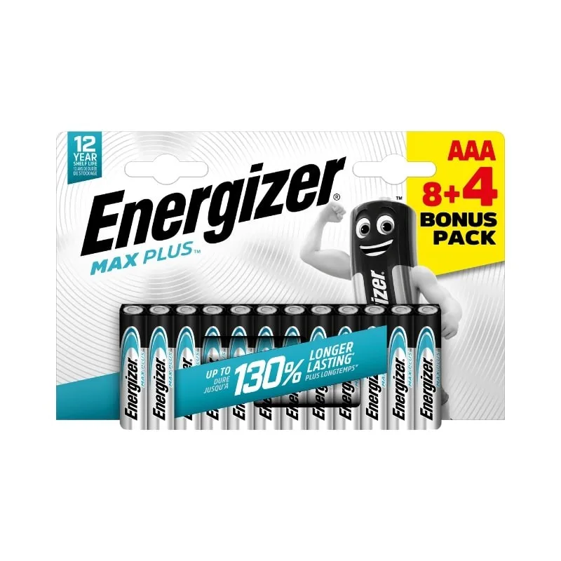 Energizer LR03/ 12 Max Plus AAA 8+4 zdarma EM010