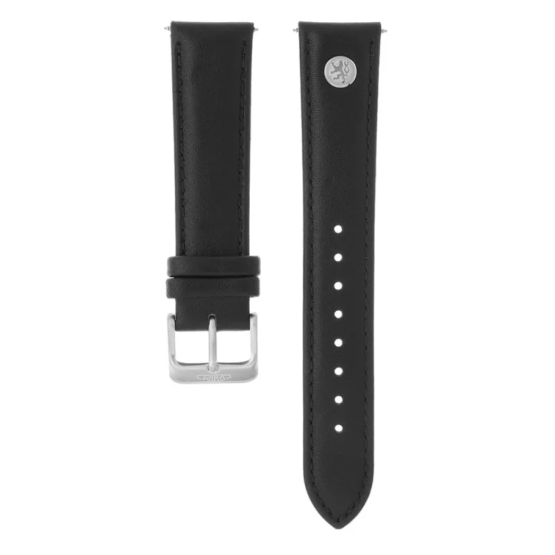 PRIM Elegantní kožený řemínek PRIM se symbolem českého lva na cvočku RB.10018 (20 mm) - černý RB.10018.2018.9090.L1