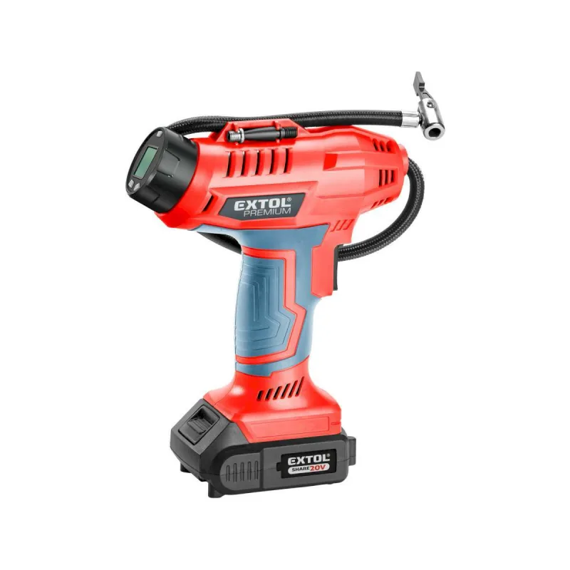 Kompresor aku Share20V, 1x 2Ah, max. 11bar, EXTOL PREMIUM
