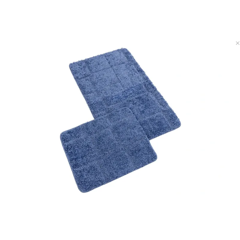 Kúpeľňová súprava predložiek SILVER 60x100+60x50cm modrá