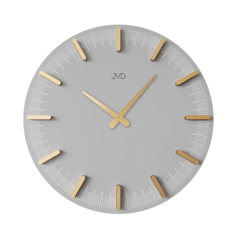 JVD Designové minimalistické šedé hodiny JVD HC401.2