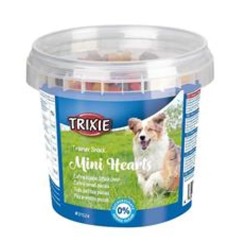 Trainer snack Mini Hearts- kuře, jehněčí a losos 200 g