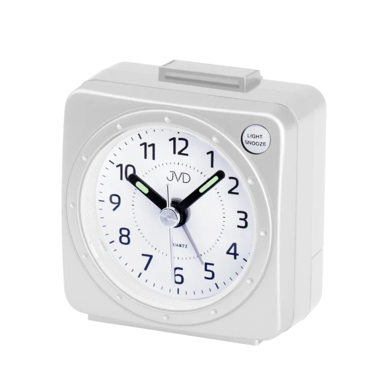 JVD Nejlevnější analogový budík JVD quartz SR220.8 s osvětlením