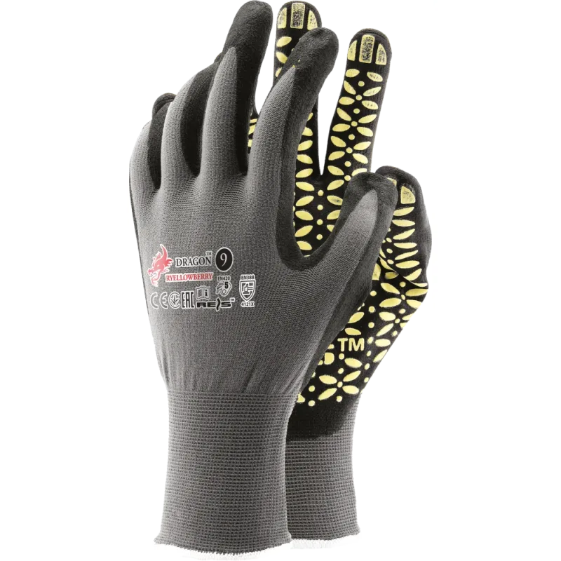 Reis RYELLOWBERRY pracovné rukavice 7-10